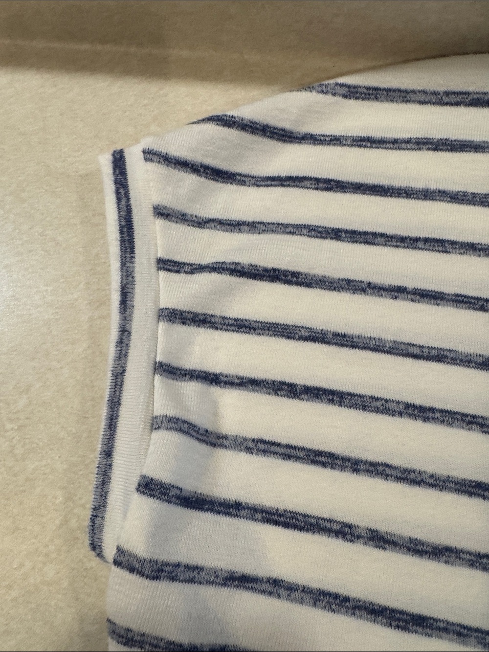 Green Envelope Blue and White Striped Short Sleeve Tee - Picture 10 of 10